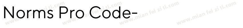 Norms Pro Code字体转换
